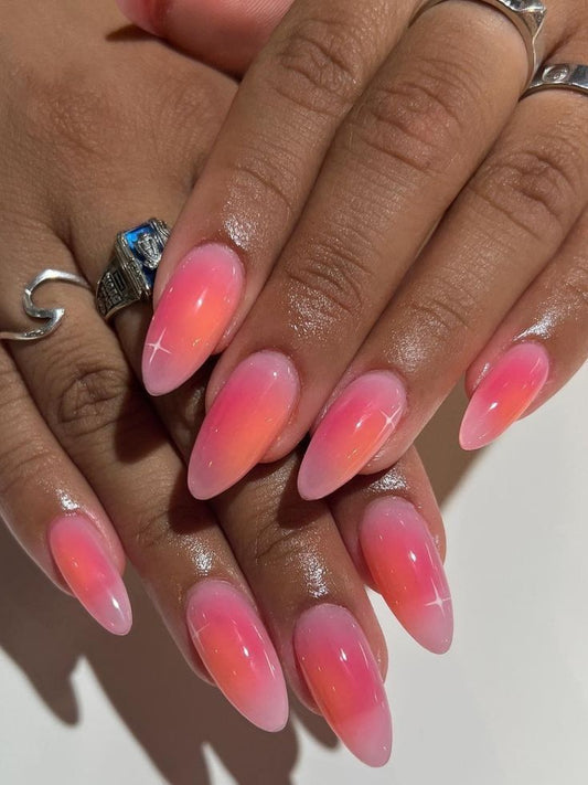 Aura & Chrome Nails: The Celestial Press-On Trend of 2025