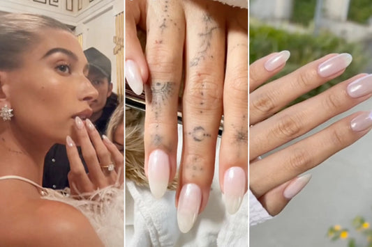 Hailey Bieber’s Glazed Donut Nails Stole the Show at Met Gala 2025 — Here’s How to Recreate the Look with Chrome Press Ons