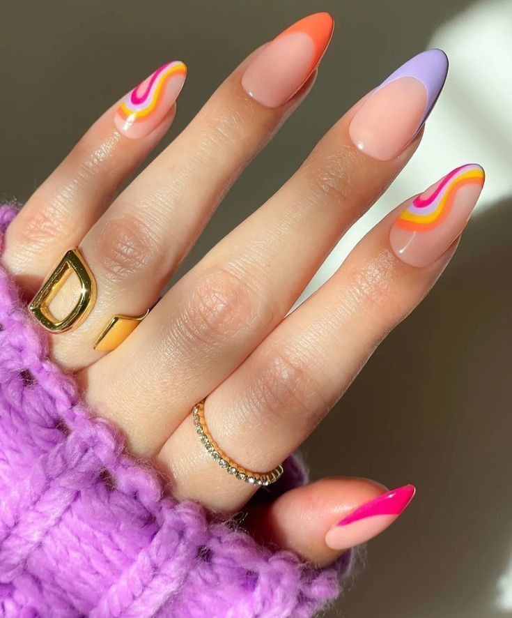 Petunia Almond Nails