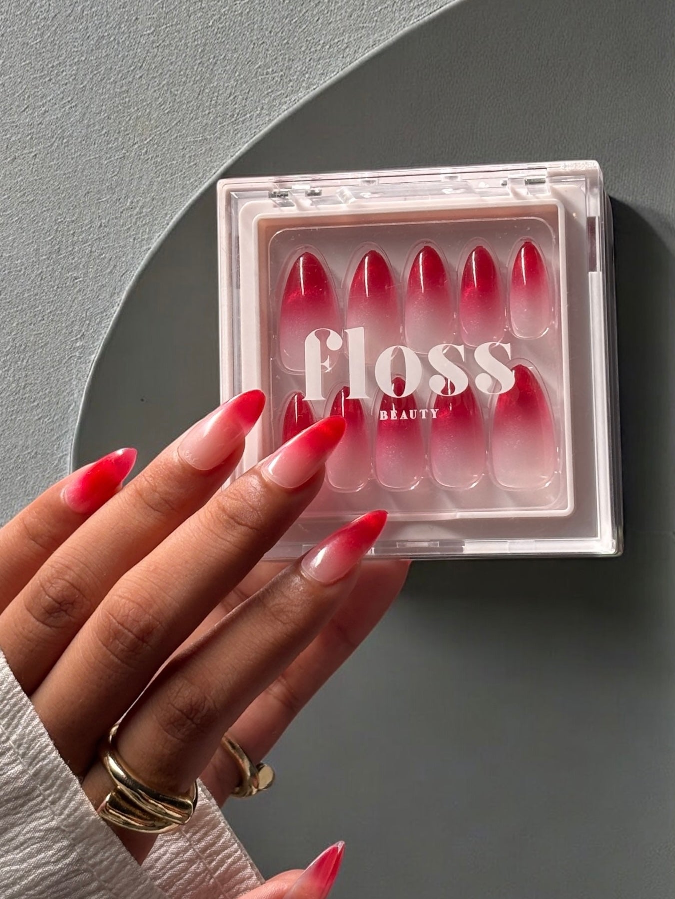 Rosie Pink Almond Nails