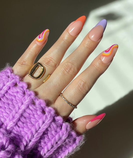 Petunia Almond Nails
