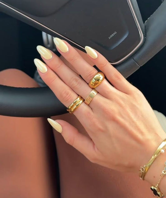 Lemonade Chrome Nails