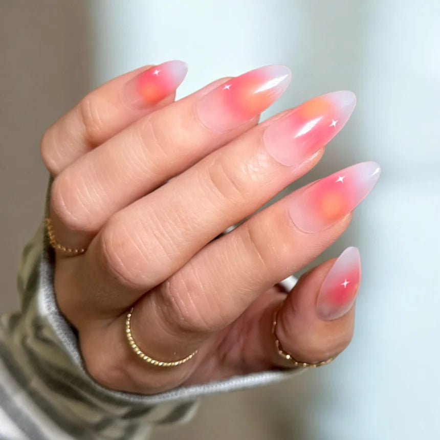 Aura Almond Nails